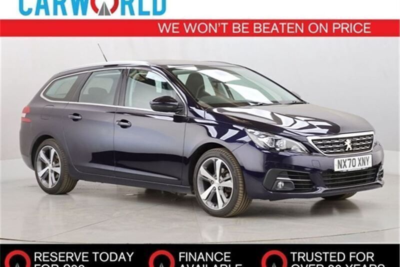 Blue Used 2020 Peugeot 308 Allure Estate | £9,990 (Fair price) - Image 1/3