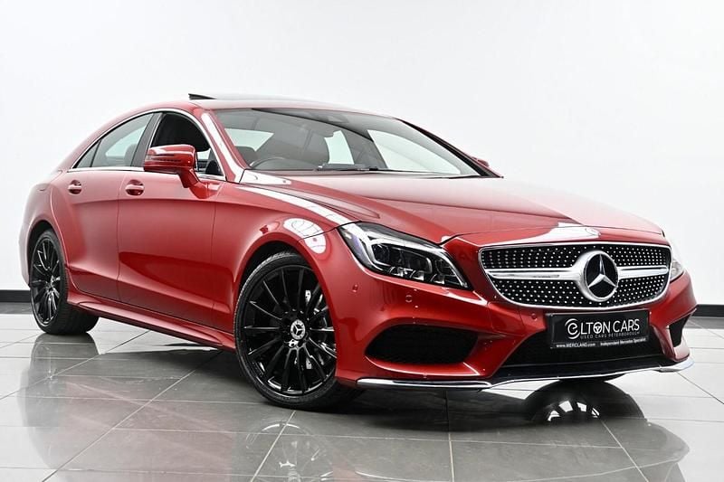 Red Used 2015 Mercedes CLS220 AMG line Coupe | £15,995 (A bit pricey) - Image 1/4