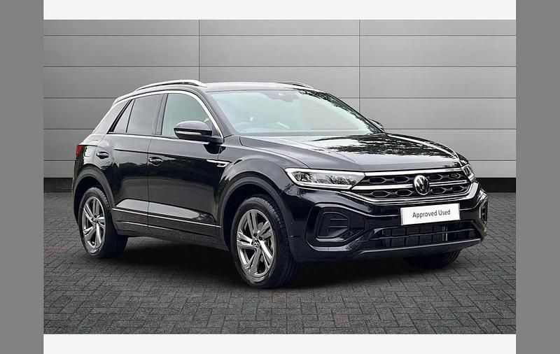 Grenadilla black Used 2025 VW T-Roc R-line SUV | £27,495 (Fair price) - Image 1/4