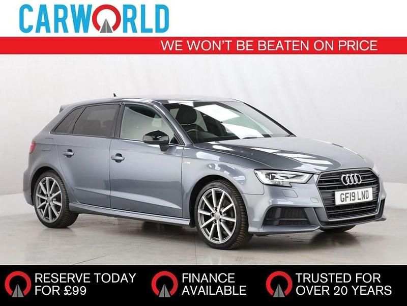 Grey Used 2019 Audi A3 Sportback Black Edition Hatchback | £13,400 (Fair price) - Image 1/3