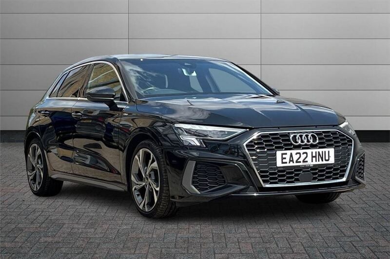 Black Used 2022 Audi A3 S-Line Hatchback | £24,450 (Fair price) - Image 1/4