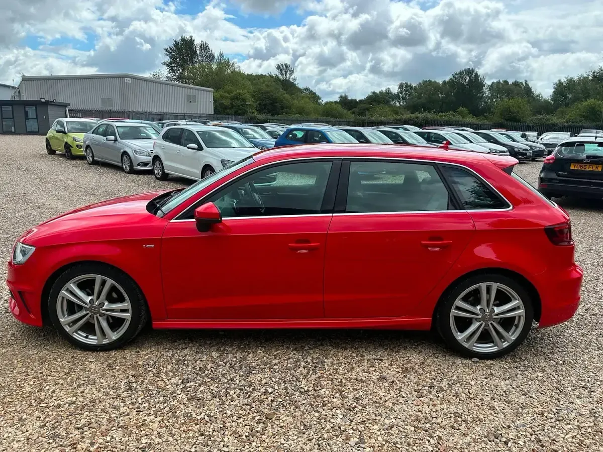 Used Audi A3 Sportback S-Line 2014 Red Hatchback