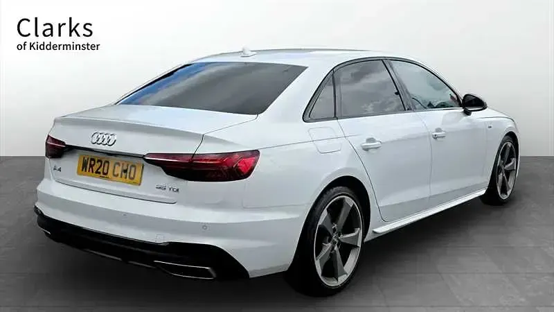 Used Audi A4 Black Edition 163 HP (119 kW) 2020 White Sedan