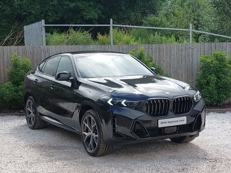 Black Used 2024 BMW X6 M Sport SUV | £62,998 (Expensive) - Image 1/4