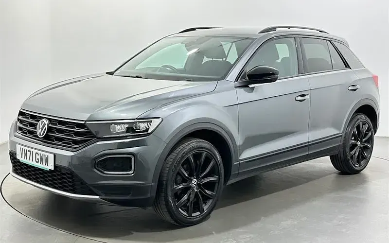 Usado VW T-Roc Black Edition 150 HP (110 kW) 2021 Cinzento SUV
