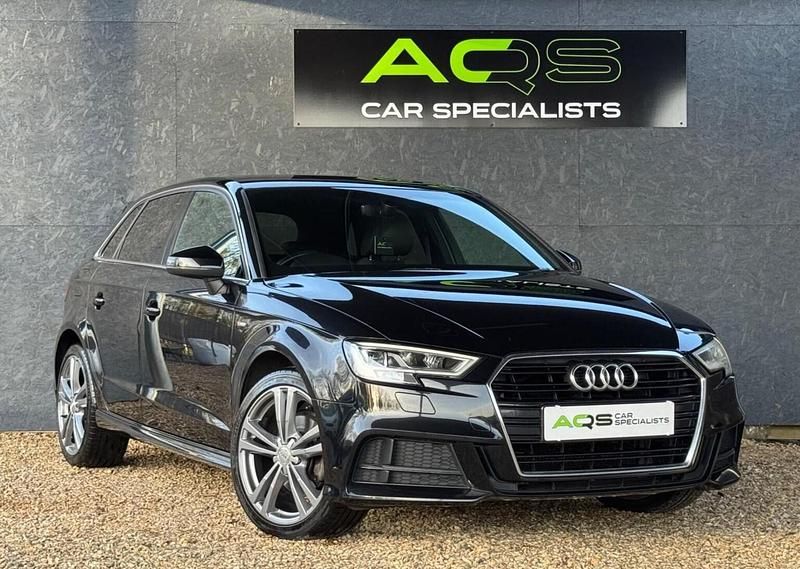 Black Used 2019 Audi A3 Sportback S-Line Hatchback | £11,995 (Good price) - Image 1/4