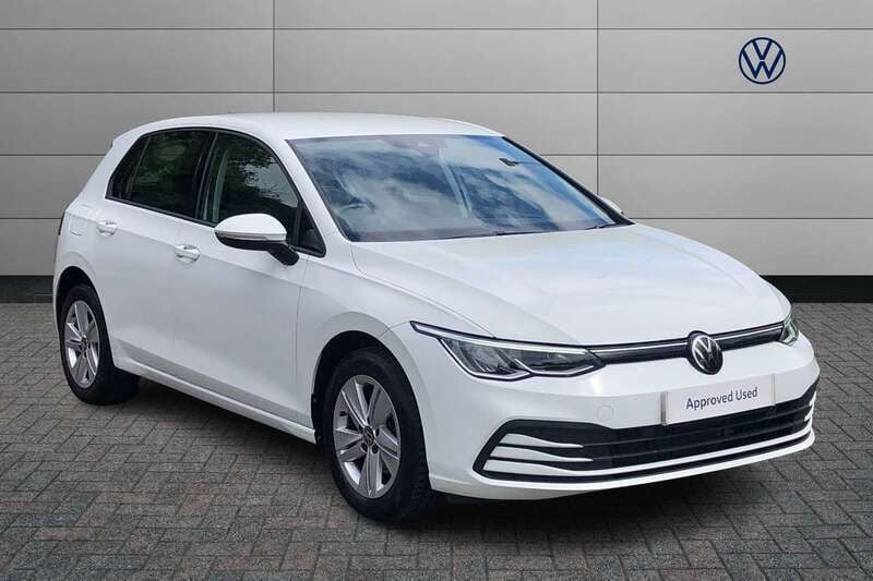 White Used 2023 VW Golf VIII Life Hatchback | £19,015 (Super price) - Image 1/4