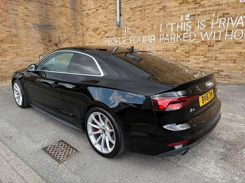 Used Audi A5 S-Line 150 HP (110 kW) 2018 Black Coupe