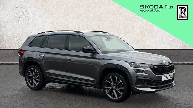 Grey Used 2023 Skoda Kodiaq SportLine SUV | £29,225 (Fair price) - Image 1/3