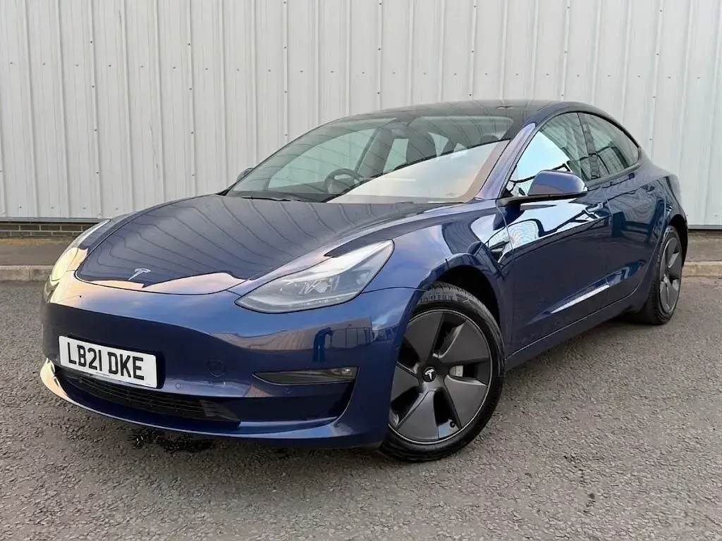 Used Tesla Model 3 Long Range AWD 366 kW (498 HP) 2021 Blue Sedan