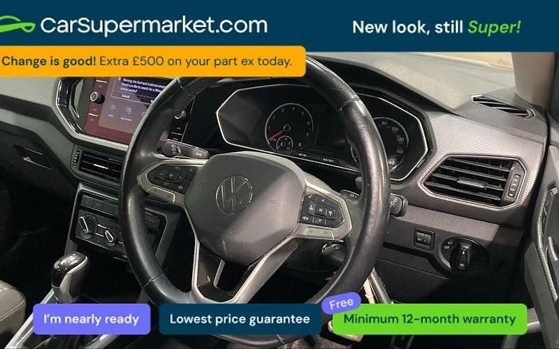Used VW T-Cross Active 110 HP (80 kW) 2021 White SUV