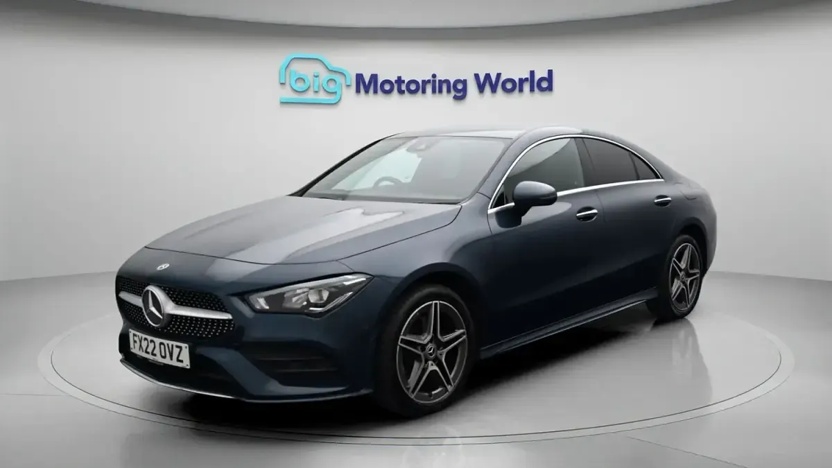 Used Mercedes CLA250e AMG Line Premium 218 HP (160 kW) 2022 Blue Coupe