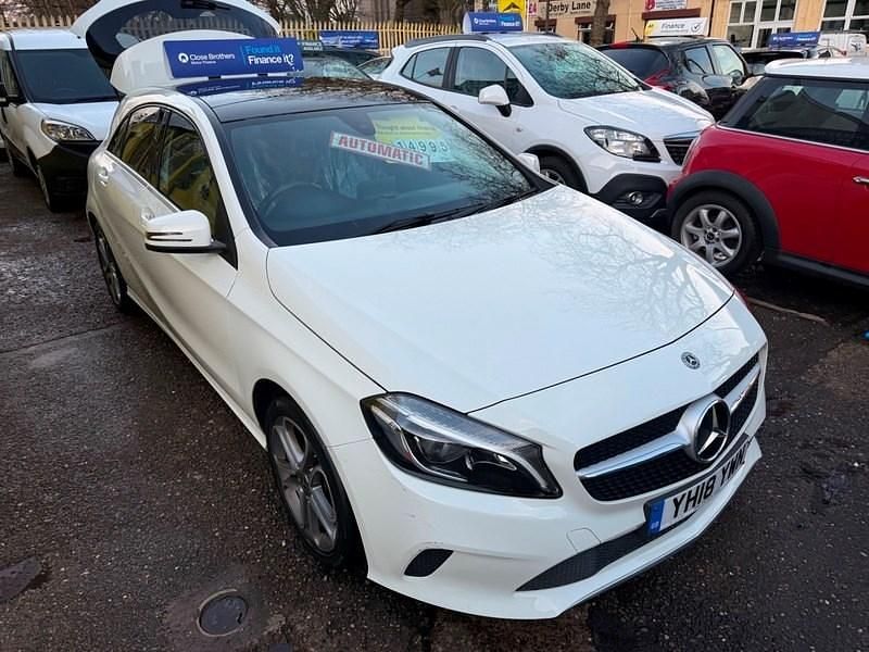 Used Mercedes A200 Sport Edition 136 HP (100 kW) 2018 White Hatchback