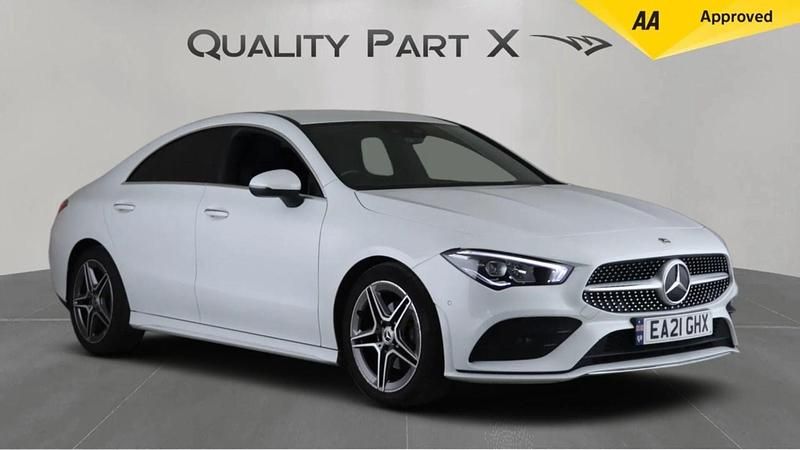 White Used 2021 Mercedes CLA180 AMG Line Premium Sedan | £21,680 (Fair price) - Image 1/4