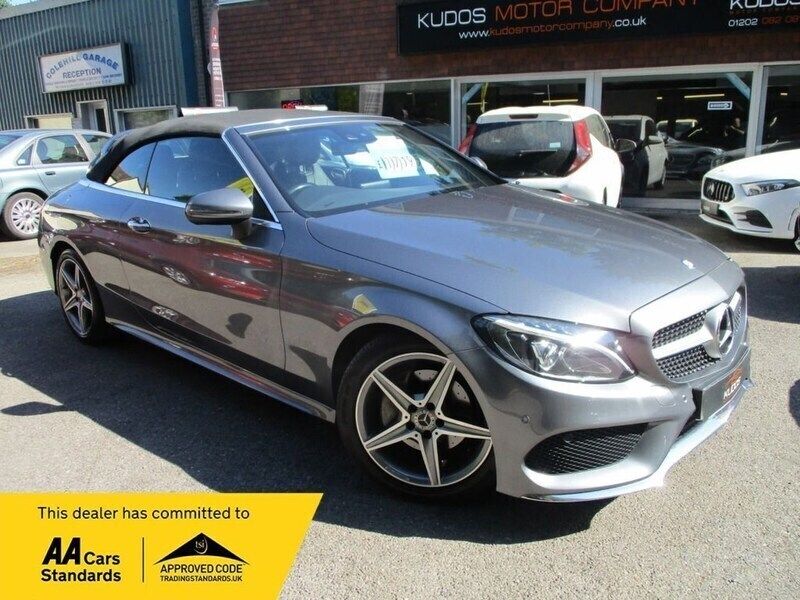 Grey Used 2017 Mercedes C220 AMG line Cabriolet | £17,195 (Fair price) - Image 1/4