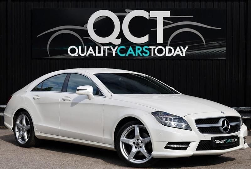 White Used 2013 Mercedes CLS250 AMG Coupe | £9,995 (A bit pricey) - Image 1/4