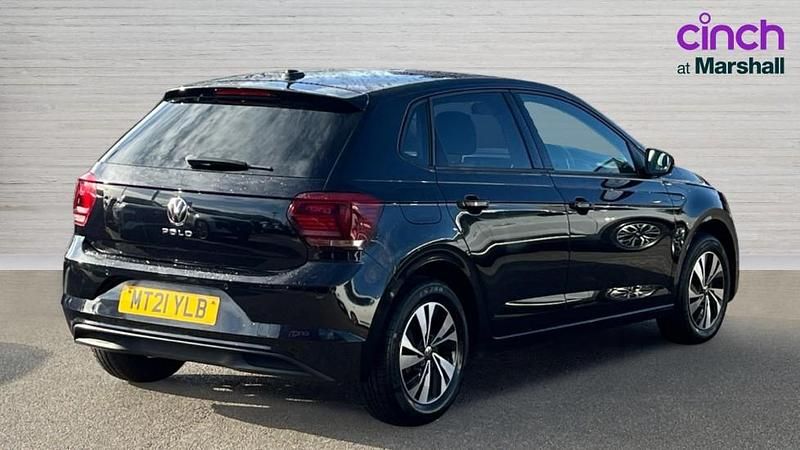 Used VW Polo Match 95 HP (69 kW) 2021 Black Hatchback