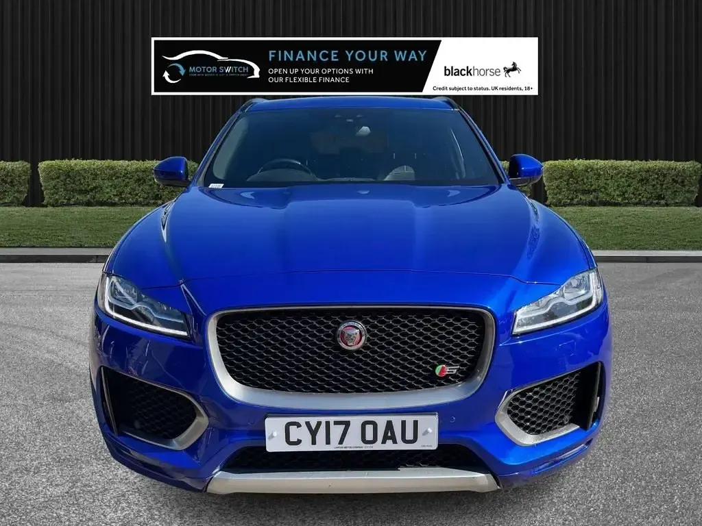 Begagnad Jaguar F-Pace S 300 HK (220 kW) 2017 Blå SUV