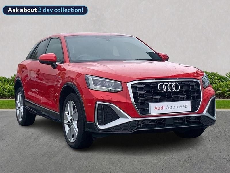 Red Used 2023 Audi Q2 S-Line SUV | £22,747 (Fair price) - Image 1/4