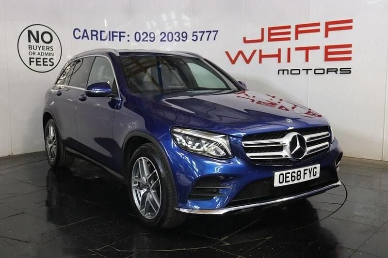 Blue Used 2019 Mercedes GLC250 AMG line Estate | £20,988 (Fair price) - Image 1/4