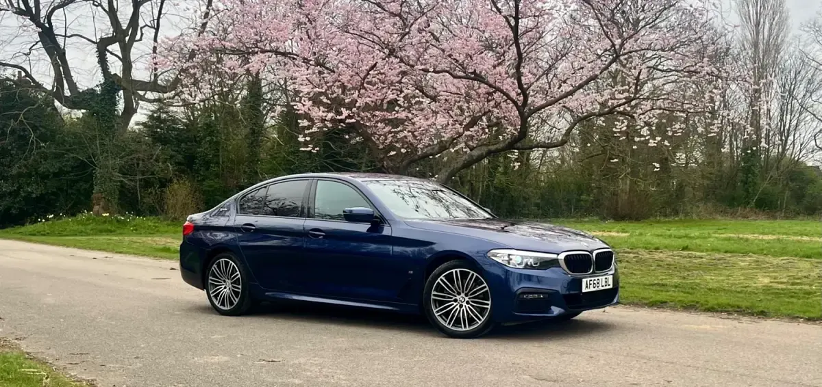 Begagnad BMW 530e M Sport 2018 Blå Sedan