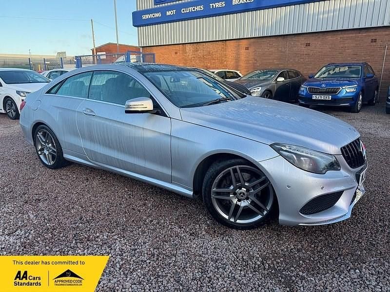 Used Mercedes E350 AMG line 2015 Silver Coupe