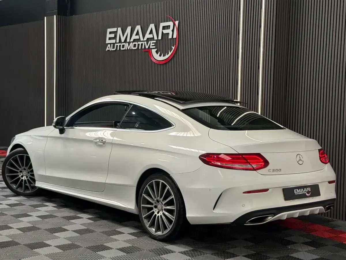 Used Mercedes C200 AMG line 2016 White Coupe