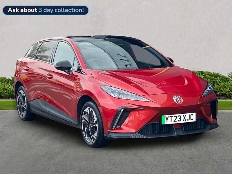 Red Used 2023 MG MG4 EV Trophy Hatchback | £15,399 (Fair price) - Image 1/2