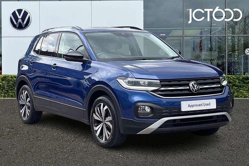 Blue Used 2021 VW T-Cross Black Edition SUV | £14,970 (Good price) - Image 1/4