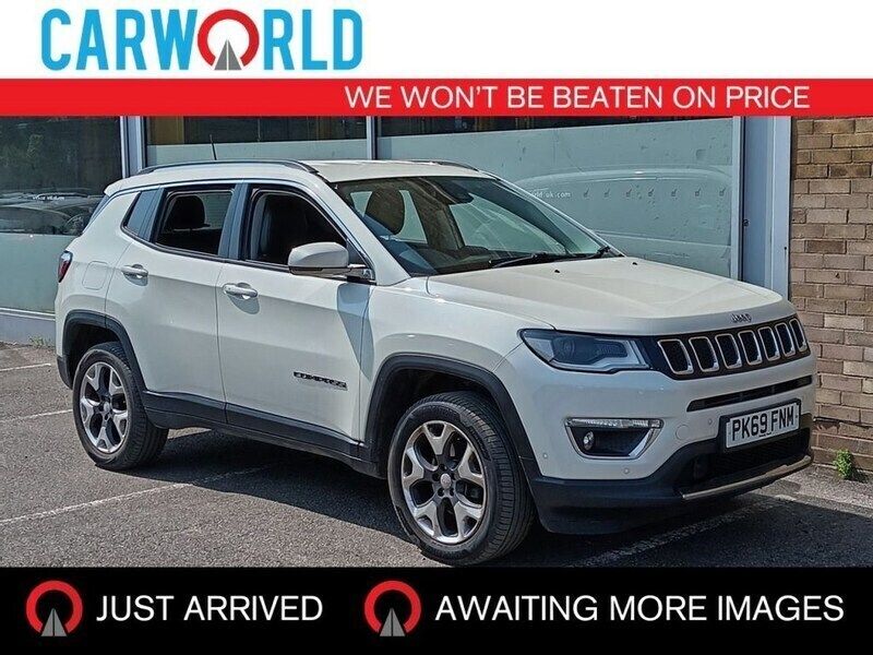 White Used 2019 Jeep Compass Limited SUV | £13,700 (Expensive) - Image 1/3