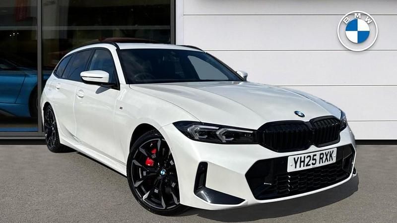 White Used 2025 BMW 320 M Sport Estate | £36,811 (Expensive) - Image 1/4
