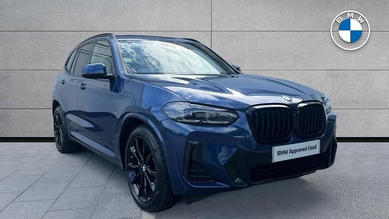 Blue Used 2022 BMW X3 M Sport SUV | £36,485 (A bit pricey) - Image 1/4