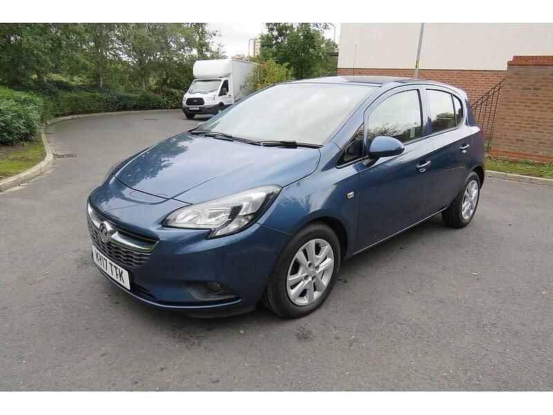 Used Vauxhall Corsa Design Edition 75 HP (55 kW) 2017 Blue Hatchback