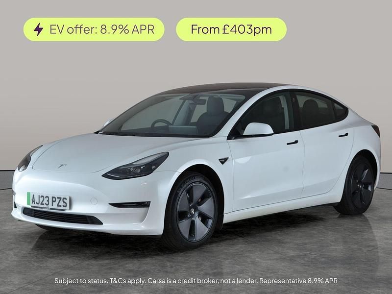 White Used 2023 Tesla Model 3 Long Range RWD Sedan | £22,532 (Good price) - Image 1/2