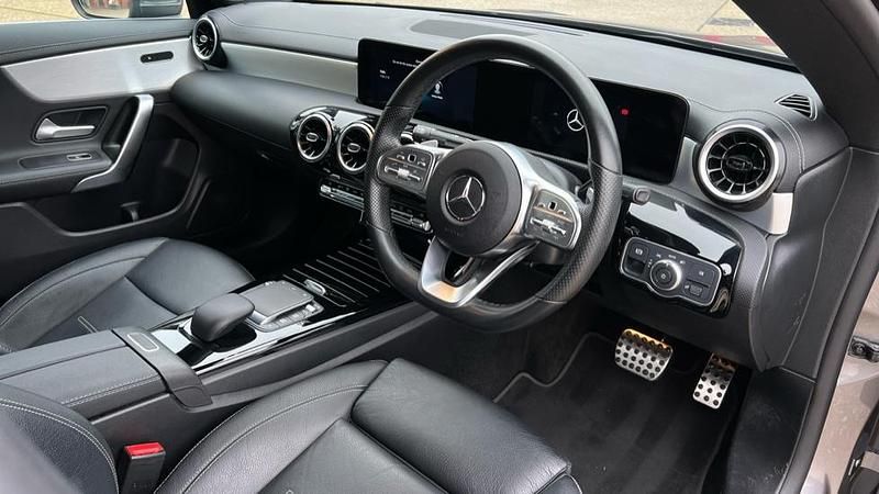 Used Mercedes CLA220 AMG line 190 HP (139 kW) 2022 Mountain grey metallic Sedan