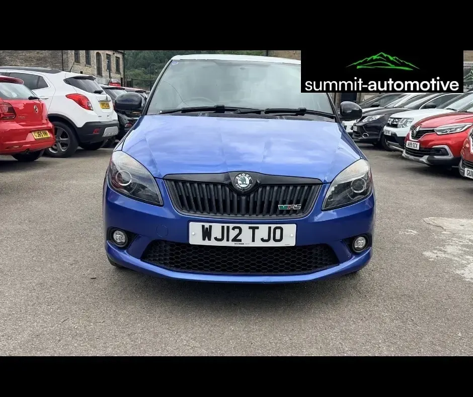 Used Skoda Fabia vRS 86 HP (63 kW) 2012 Blue Hatchback