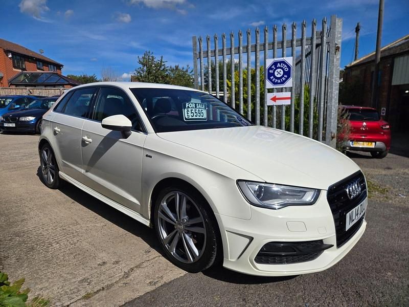 White Used 2014 Audi A3 S-Line Hatchback | £5,595 (Expensive) - Image 1/4