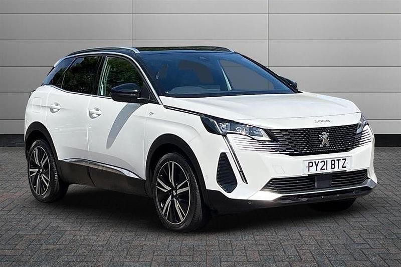 White Used 2021 Peugeot 3008 Premium SUV | £19,490 (Fair price) - Image 1/4