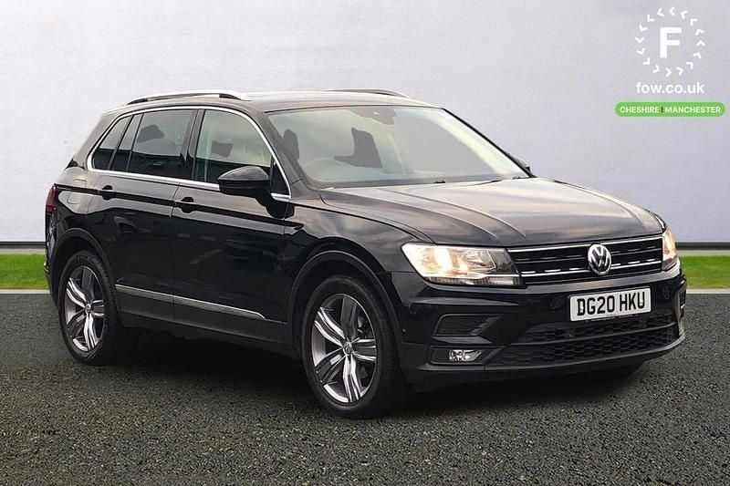 Black Used 2020 VW Tiguan Match SUV | £15,599 (Good price) - Image 1/3