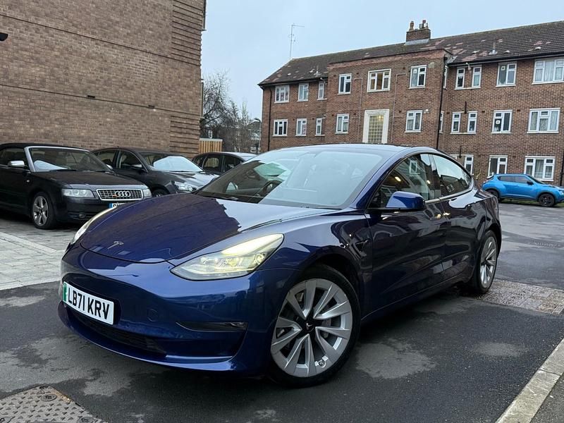 Used Tesla Model 3 Long Range AWD 366 kW (498 HP) 2021 Blue Sedan
