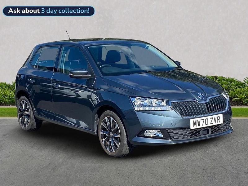 Quartz grey metallic Used 2021 Skoda Fabia SE Drive Hatchback | £14,242 (Fair price) - Image 1/4