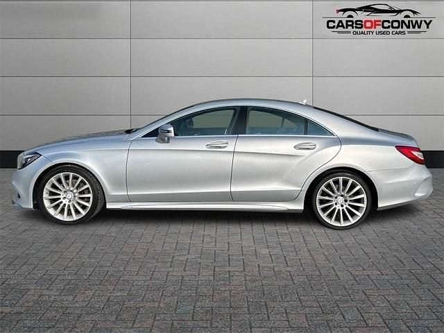 Used Mercedes CLS220 AMG line 177 HP (130 kW) 2015 Silver Coupe