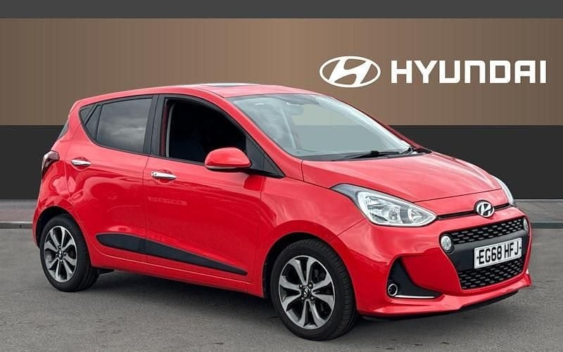 Red Used 2019 Hyundai i10 Premium SE Hatchback | £8,975 (Fair price) - Image 1/4