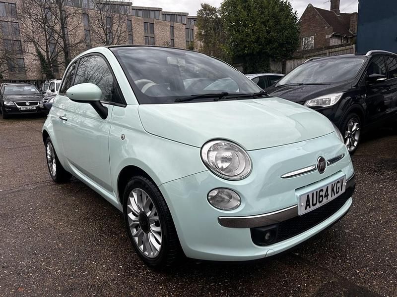 Used Fiat 500C Lounge 69 HP (50 kW) 2014 Green Cabriolet