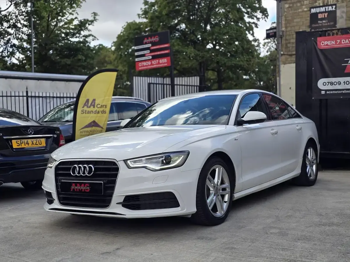 Used Audi A6 S-Line 2014 White Sedan