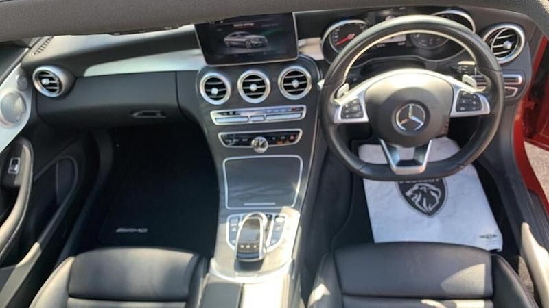 Used Mercedes C250 AMG line 201 HP (147 kW) 2017 Red Coupe