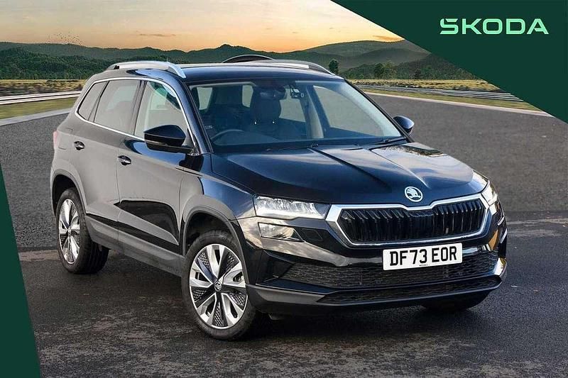Black magic pearl effect Used 2023 Skoda Karoq SE L SUV | £22,995 (Fair price) - Image 1/4
