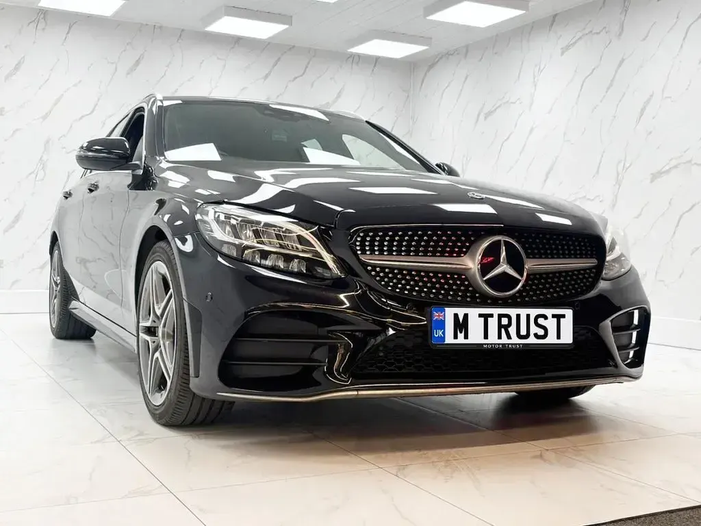 Used Mercedes C200 AMG line 2019 Black Estate