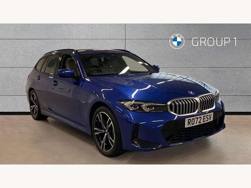 Blue Used 2022 BMW 330e M Sport Estate | £33,990 (Expensive) - Image 1/4