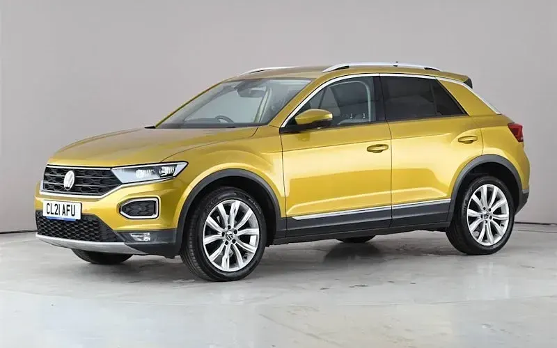 Used VW T-Roc SEL 150 HP (110 kW) 2021 Yellow SUV